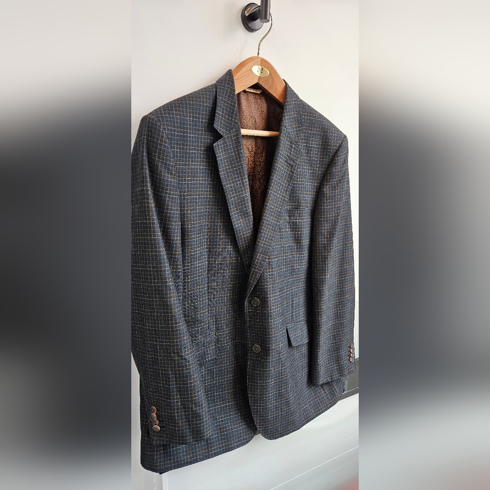 1926 Originals Sport Coat Mens 44R Tattersall Plaid Blazer